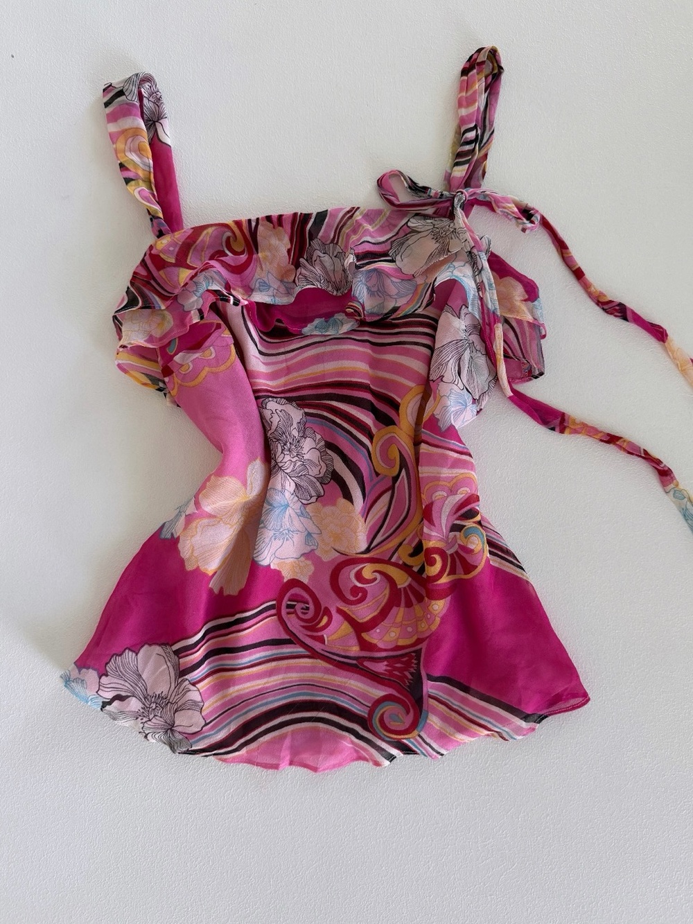 Vintage express 100% silk tops - Picture 4 of 7